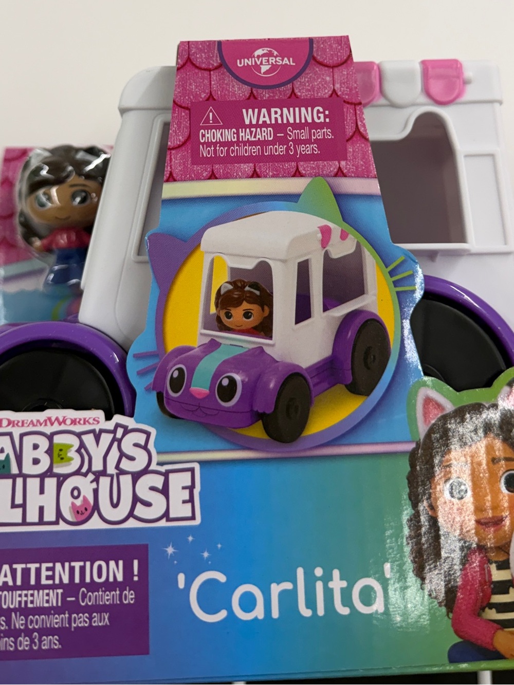 Universal Purple & White 'Carlita' Kids Toy Car